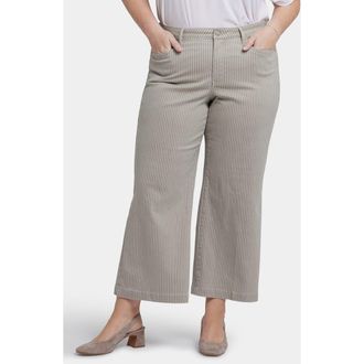 NYDJ Teresa Ankle Wide Leg Jeans in Hidden Lodge Stripe at Nordstrom Rack, Size 24W