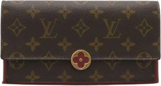 Louis Vuitton Pre-owned Wallets, female, Brown, Size: ONE SIZE Pre-owned Monogram Canvas Flap Wallet M64585