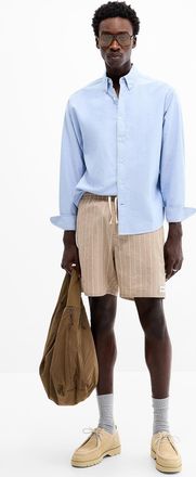 Rhythm Mens Jam seersucker striped short