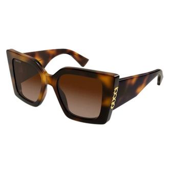 Gucci Sunglasses, female, Brown, Size: 51 MM Audace Sunglasses