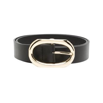 Anine Bing Signature Link Belt - Dames - Riemen - Zwart - M/L - Leer - Accessoires