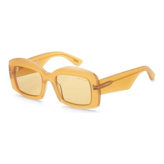 Tom Ford Venetia Light Brown Rectangular Ladies Sunglasses FT1218 39E 53
