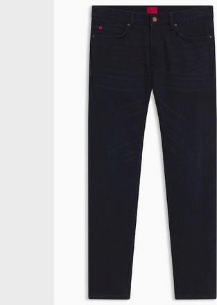 HUGO BOSS Mens 708 Slim-Fit Jeans in Comfort Stretch Denim - Navy - Size: 32/32