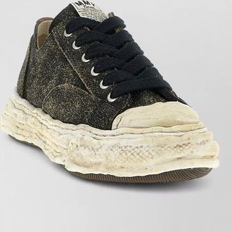 Miharayasuhiro leather low-top sneakers