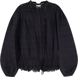 Isabel Marant Blouses, female, Black, Size: S Polly Top