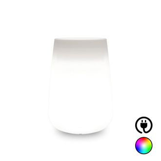 Monacis Jarr&oacute;n Alto, Moderno Y De Dise&ntilde;o, &Oslash;43 X H75 Cm, En Pol&iacute;mero Resistente Con Led Multicolor Para Interiores Y Exteriores - Hecho En Italia - Monacis