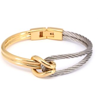 Charriol Celtic Knot Bangle in Yellow Gold Pvd at Nordstrom, Size 6.5