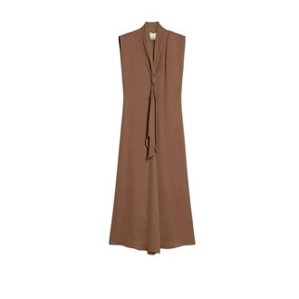 Pennyblack Dames, Jurken, Bruin, Maat: XS Leer