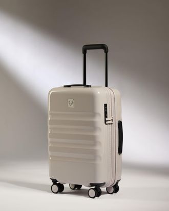 Antler Expandable Cabin Suitcase In Taupe Gloss - Icon Stripe