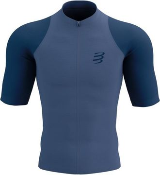 Compressport Trail Racing Postural S/S Top Laufshirt für Herren | blau