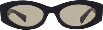 Miu Miu Yellow Oval Ladies Sunglasses MU 11WS 16K10R 54