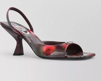 Diesel floral-print slingback sandals