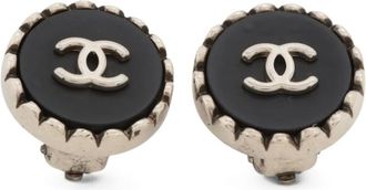 Chanel Orecchini CC Mark a clip 1996 - Nero