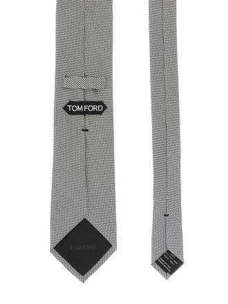 Tom Ford Jacquard Silk Satin Necktie - Gray