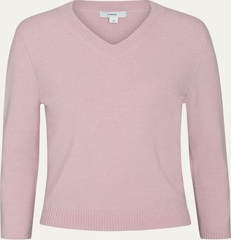 Vince Cashmere-Wool V-Neck Sweater
