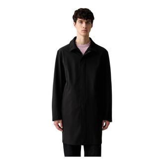 Karl Lagerfeld Mac Coat - Heren - Mantel - Zwart - L - Polyester - Jassen