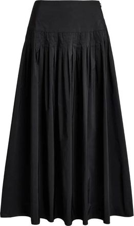 Ralph Lauren Pliss&eacute; wijde maxirok - Dames - Midirokken - Zwart - S - Polyester - Rokken