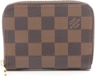 Louis Vuitton Brown Ebene Coated Canvas Coin Purse/Coin Case (Pre-Owned)