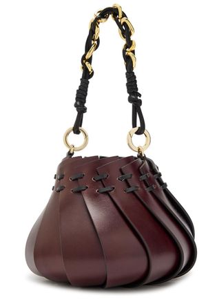 Amanu Studio The Mini Burundi Panelled Leather Bucket bag - Brown - One Size