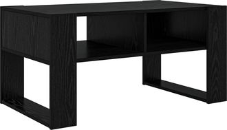 vidaXL Mesa De Caf&eacute; Roble Negro 92 X 53 X 45 Cm Madera De Ingenier&iacute;a Vidaxl