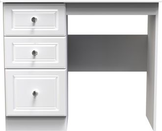 Welcome Furniture Lisbon Ready Assembled Dressing Table - White Gloss & White - Welcome Furniture | TJ Hughes