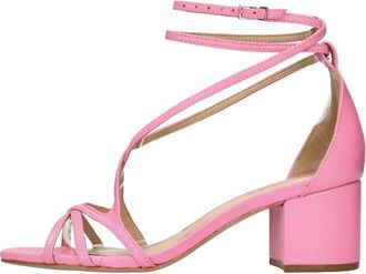 Schutz Leren Sandalen - Dames - Sandalen met hakken - Roze - 38 EU - Leer - Schoenen
