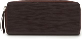 Louis Vuitton Epi Burgundy Epi Leather Long Wallet (Bi-Fold) (Pre-Owned)