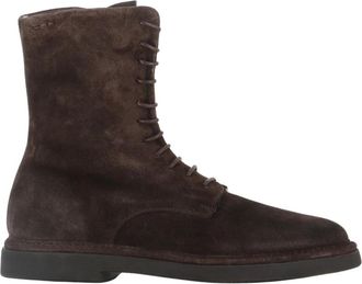 Alexander Hotto Enkellaars - Dames - Veterlaarzen - Bruin - 40 EU - Su&egrave;de - Schoenen