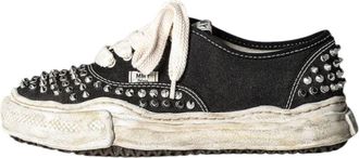 Miharayasuhiro Baker OG Sole Studded Canvas Low Black A13FW736-BLK