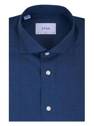 Eton Camicia con bottoni - Blu