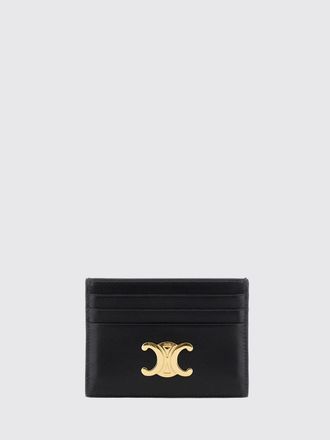 Celine Portacarte in pelle di vitello con logo Triomphe