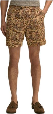 Brooks Brothers Shorts met Paisleyprint van Katoen - Heren - Korte Broeken - Bruin - W30 - Katoen - Korte Broeken