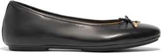 FitFlop Women Delicato Bow Soft Leather Ballet Flat In Black