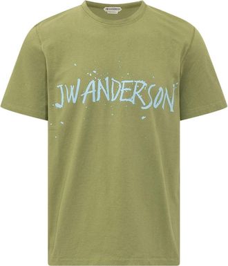 J.W.Anderson Circular T-shirt - Heren - T-shirts - Groen - L - Katoen - Tops