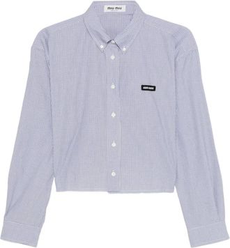 Miu Miu Camicia con abbottonatura - Blu