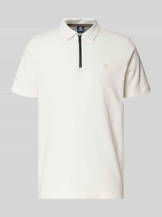 Lerros Regular Fit Poloshirt mit Logo-Detail in Offwhite, Größe XXXL