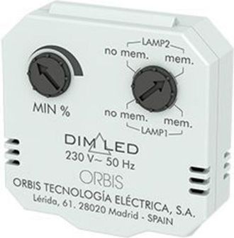 Orbis Orbis - Ob200009 Regulador Luminosidad Dim Led 3-4 Hilos