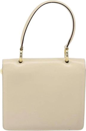 Celine Pre-owned Handbags, female, Beige, Size: ONE SIZE Pre-owned Vintage Leather Clutch