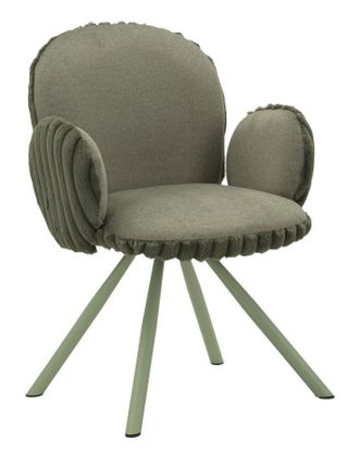 Mauro Ferretti Silla Stoccolma -b- Verde Set De 2 Piezas Cm 64x68x83 (altura Del Asiento Cm 45)