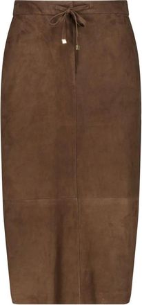 Max Mara Rokken, Dames, Bruin, S, Midi Rok