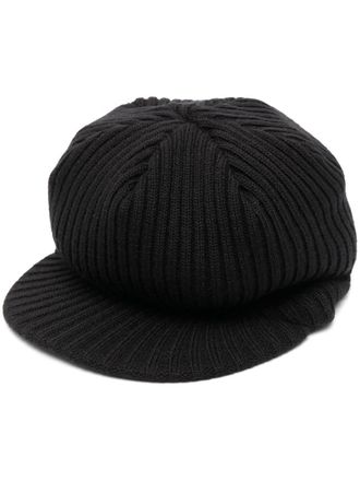 Undercover Ribgebreide bakerboy pet - Zwart