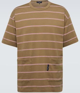 Comme Des Gar&ccedil;ons Striped cotton T-shirt