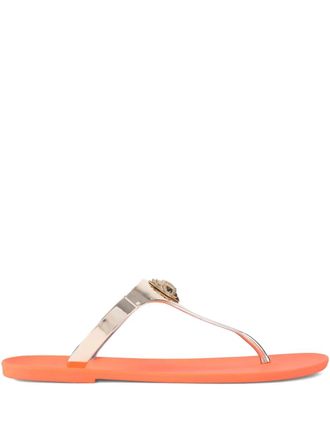Kurt Geiger Maddison metallic thong sandals - Orange