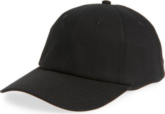 Treasure & Bond Cotton Twill Ball Cap in Washed Black at Nordstrom