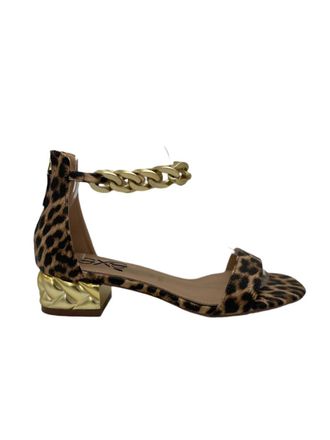 Ex&eacute; Womens Katy 386 Chain Sandal In Animal