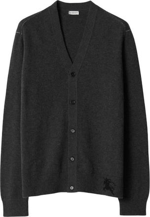 Burberry EKD Embroidered Cashmere Cardigan, Size Large