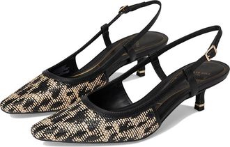 Kenneth Cole Martha Womens Shoes Natural/Black Raffia : 5.5 M, Leather