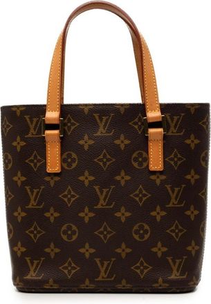 Louis Vuitton Monogram Brown Pvc Leather Handbag Tote Bag (Pre-Owned)