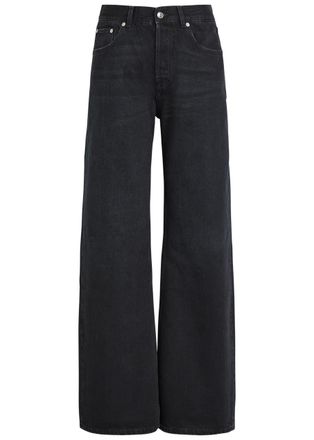 ARMARIUM Luke Wide-leg Jeans - Black - 46 (UK14 / L)