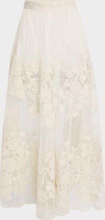 Sea New York Arielle Pull-On Lace Flare Pants